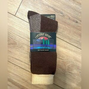 Chestnut Ridge Outdoor Sock Mens 6-12 Brown & Tan Hiking 🥾 Lifestyle Gorpcore